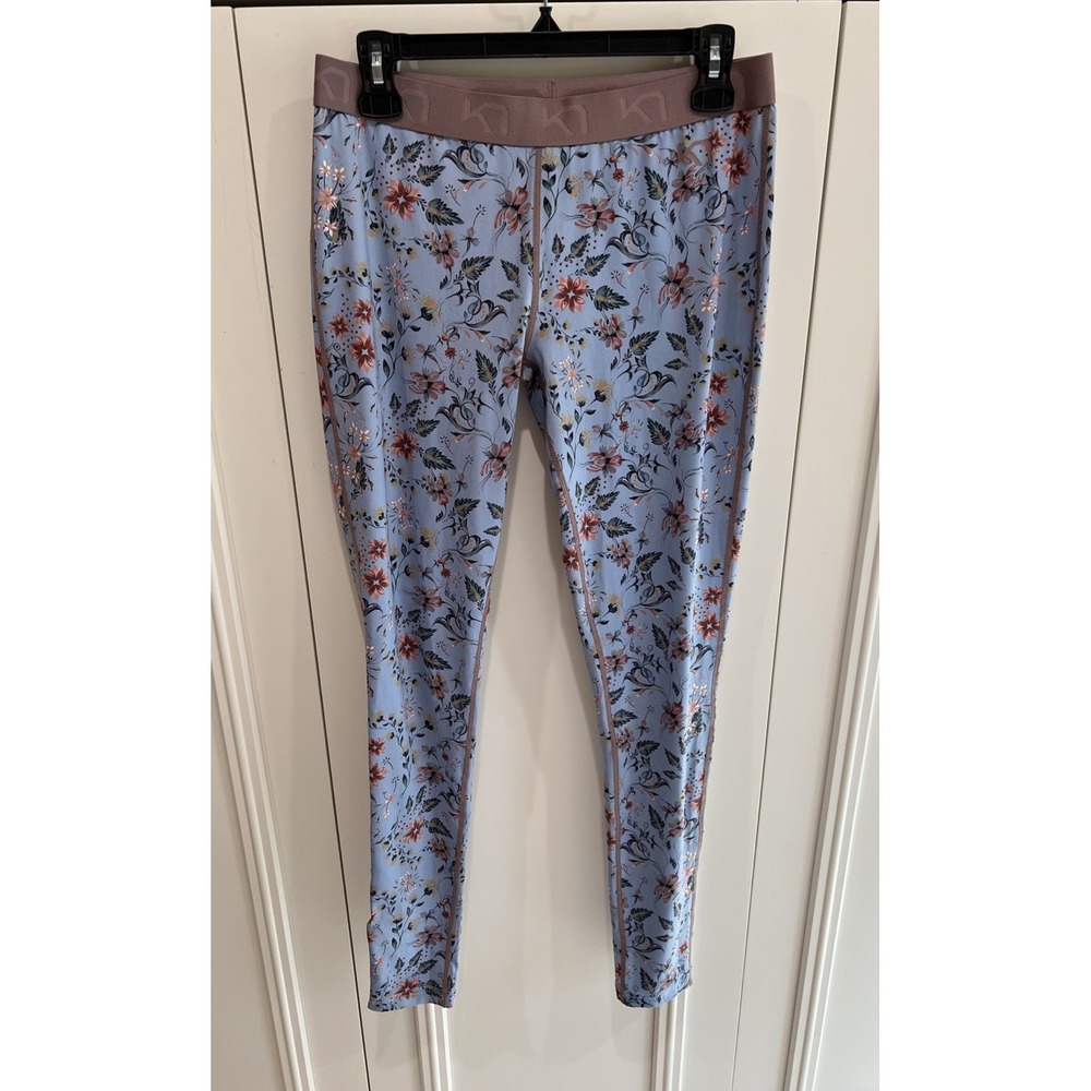 Kari Traa Fryd Base Layer Pants Floral Leggings Outdoor Hiking Cottagecore